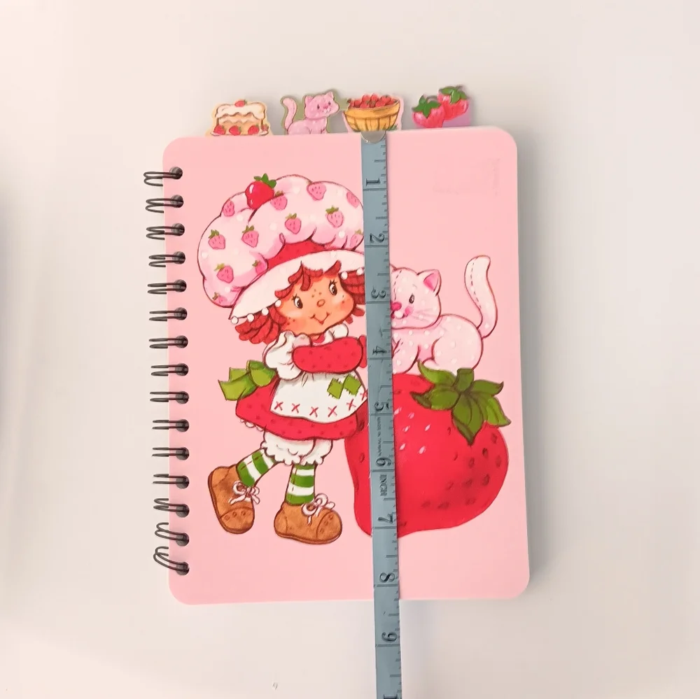 NEW Strawberry Shortcake Spiral Bound Notebook Bullet Journal Tabs 6" by 8" - Picture 8 of 10